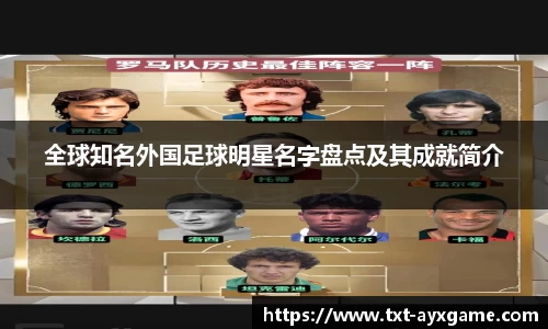 全球知名外国足球明星名字盘点及其成就简介